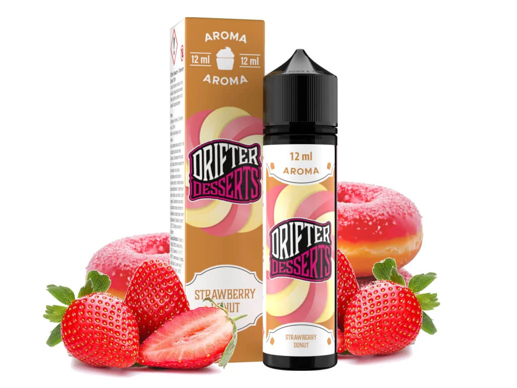 Strawberry Donut Longfill 12ml - Drifter – Obrázok 3
