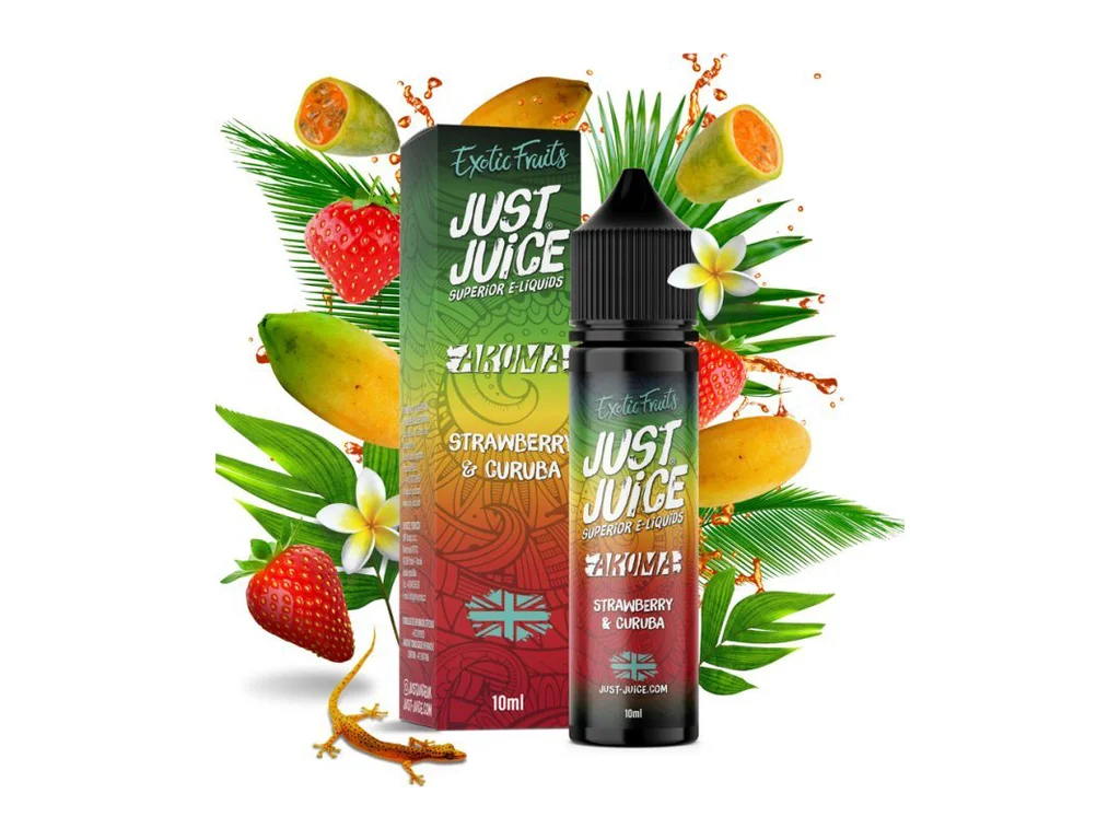 Just Juice Shake & Vape Strawberry & Curuba 10 ml – Obrázok 2