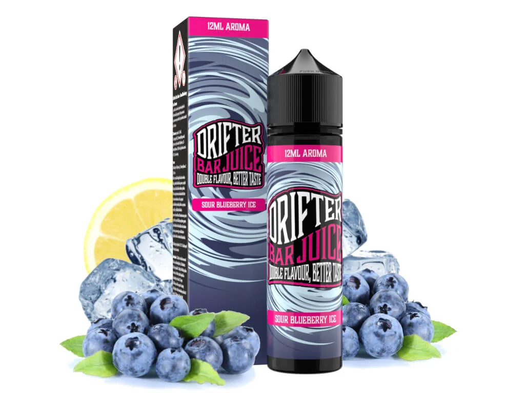 Sour Blueberry Ice Longfill 12ml - Drifter – Obrázok 3