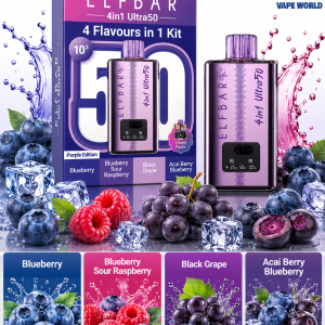 ELF BAR 4IN1 ULTRA 50000 ZARIADENIE PURPLE EDITION