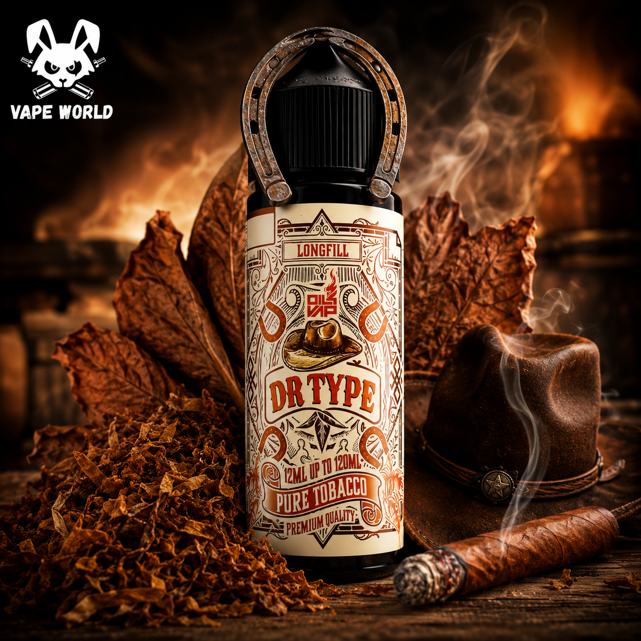 Pure Tobacco Dr Type Longfill 12ml - Oil4Vap 10 ml