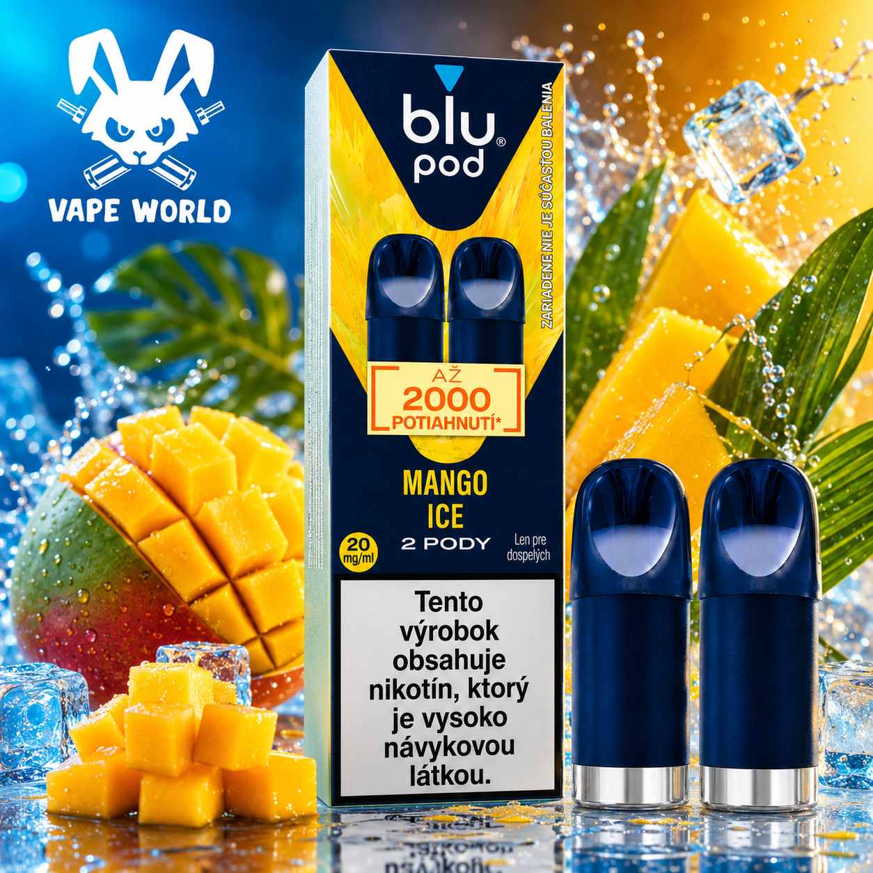 Blu Bar PODY 2X - Mango Ice 20mg