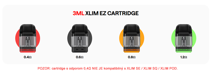 oxva xlim EZ cartridge urceny pre oxva xlim (www.e-smoke.sk)