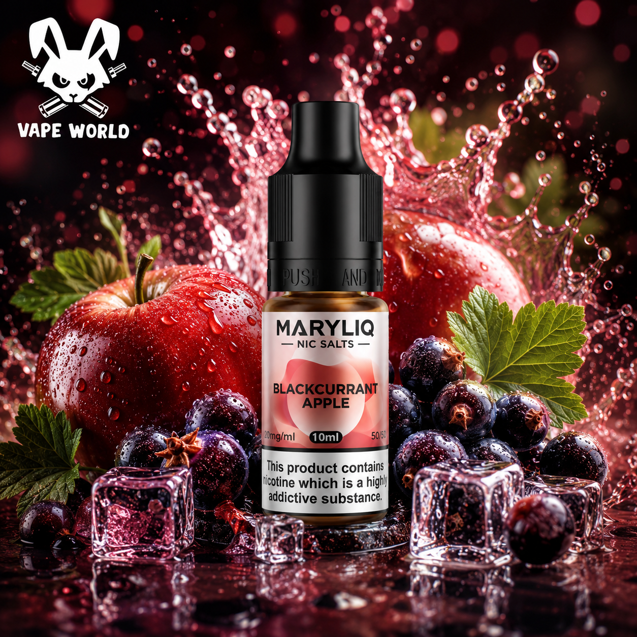 MARYLIQ - BLACKCURRANT APPLE 10ml (20mg) e-liquid