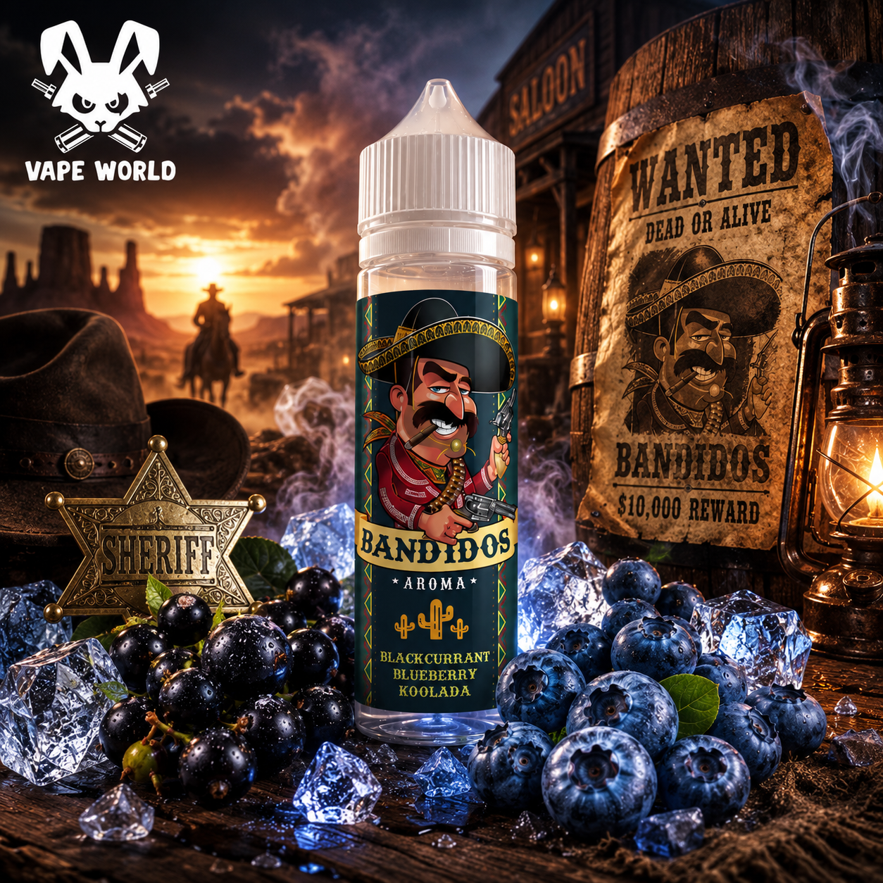 Bandidos - Blackcurrant Blueberry Koolada (Shake & Vape) 10 ml