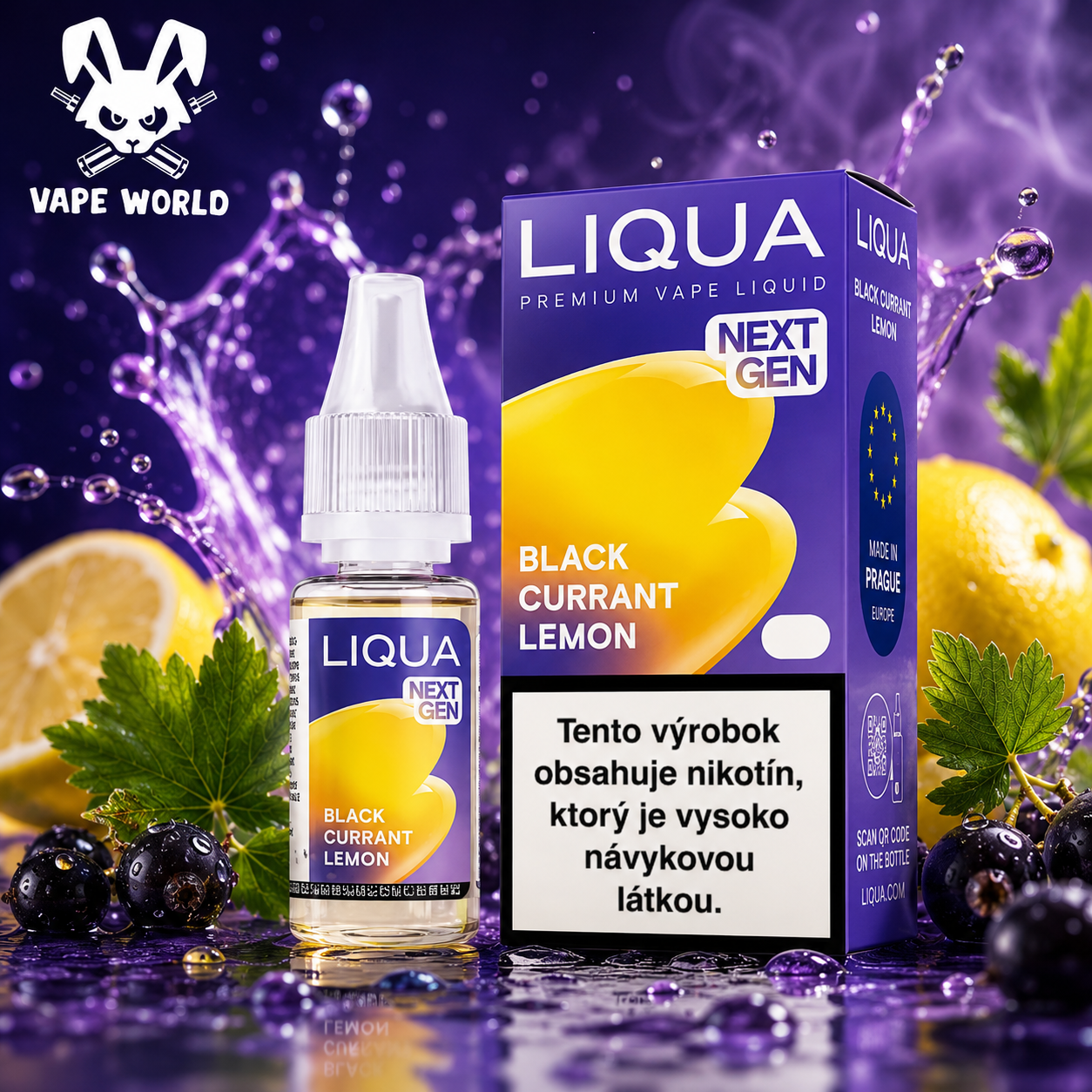 LIQUA Black Currant Lemon 10ml