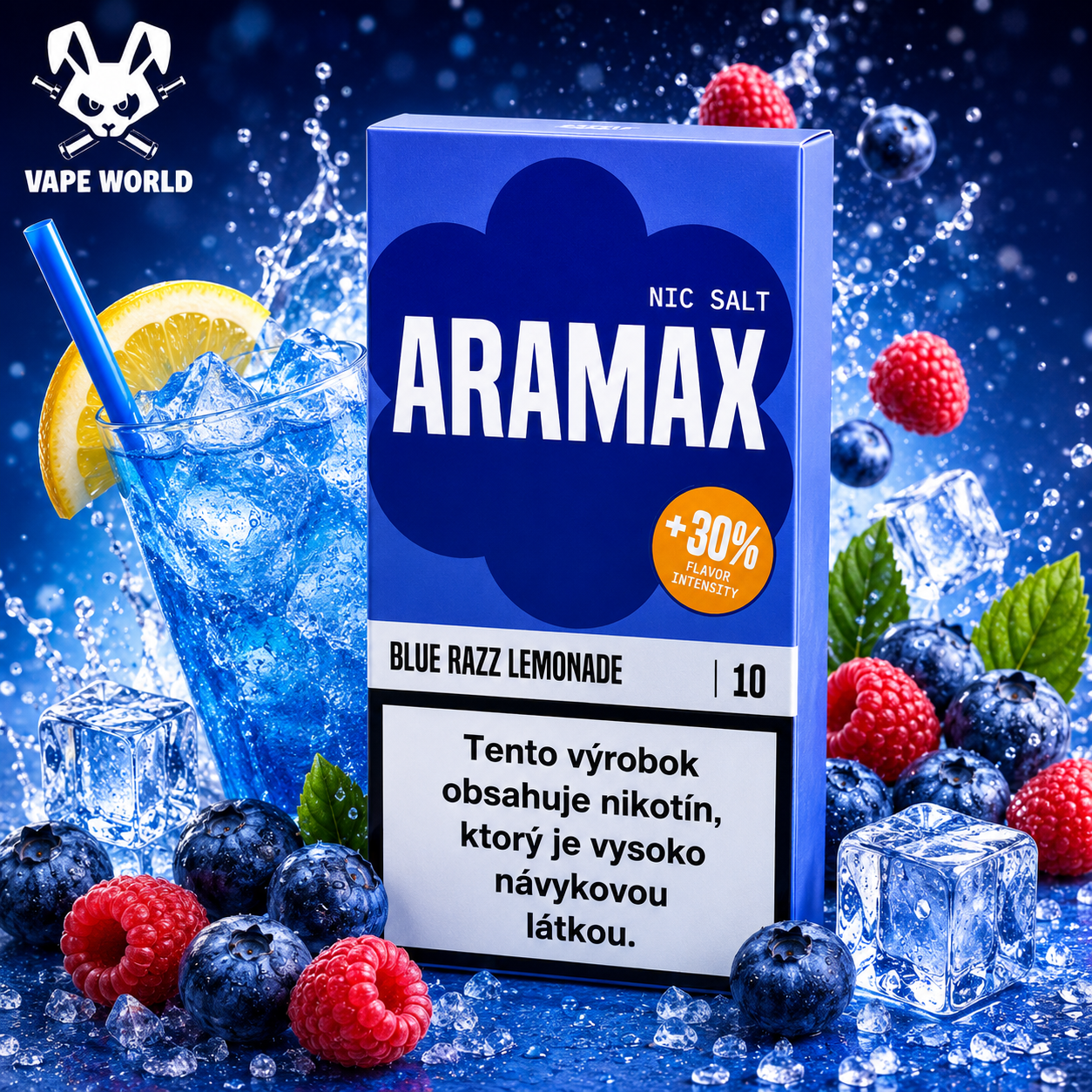 ARAMAX Salt Blue Razz Lemonade 10ml