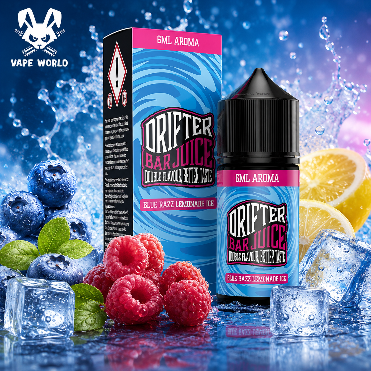 Blue Razz Lemonade Ice Longfill 6ml - Drifter