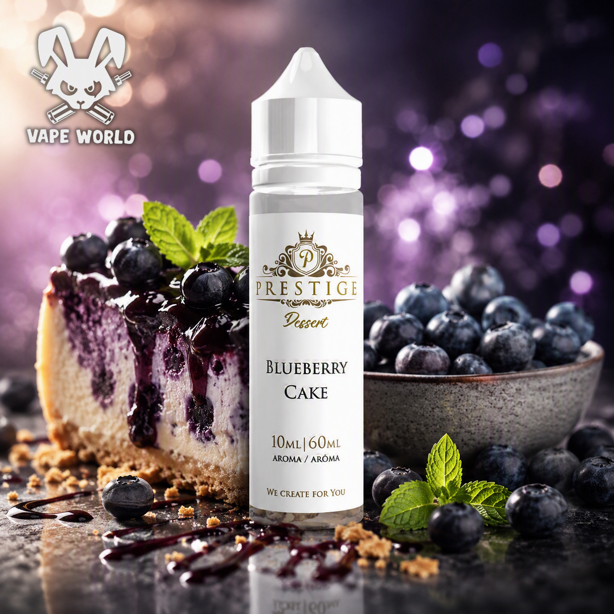 Prestige Dessert - Blueberry Cake (Shake & Vape) 10 ml