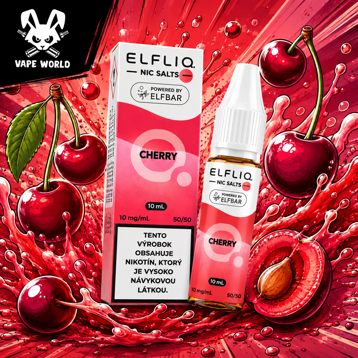 ElfLiq Nic Salts Cherry 10ml