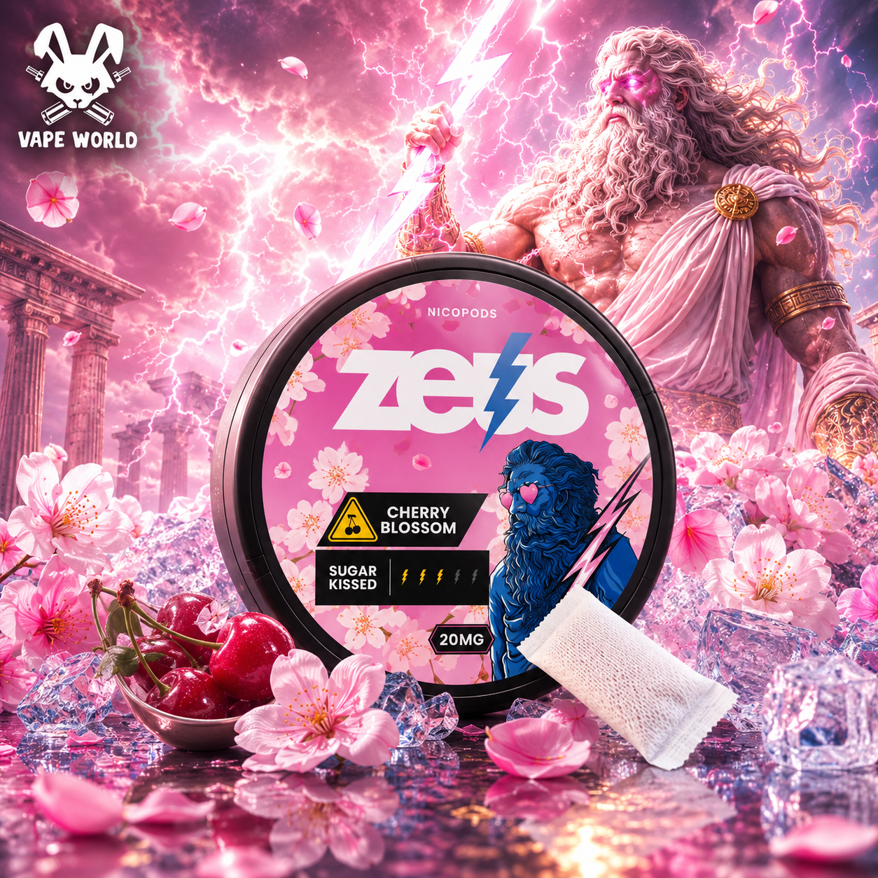Nikotínové vrecká ZEUS Cherry Blossom 20mg