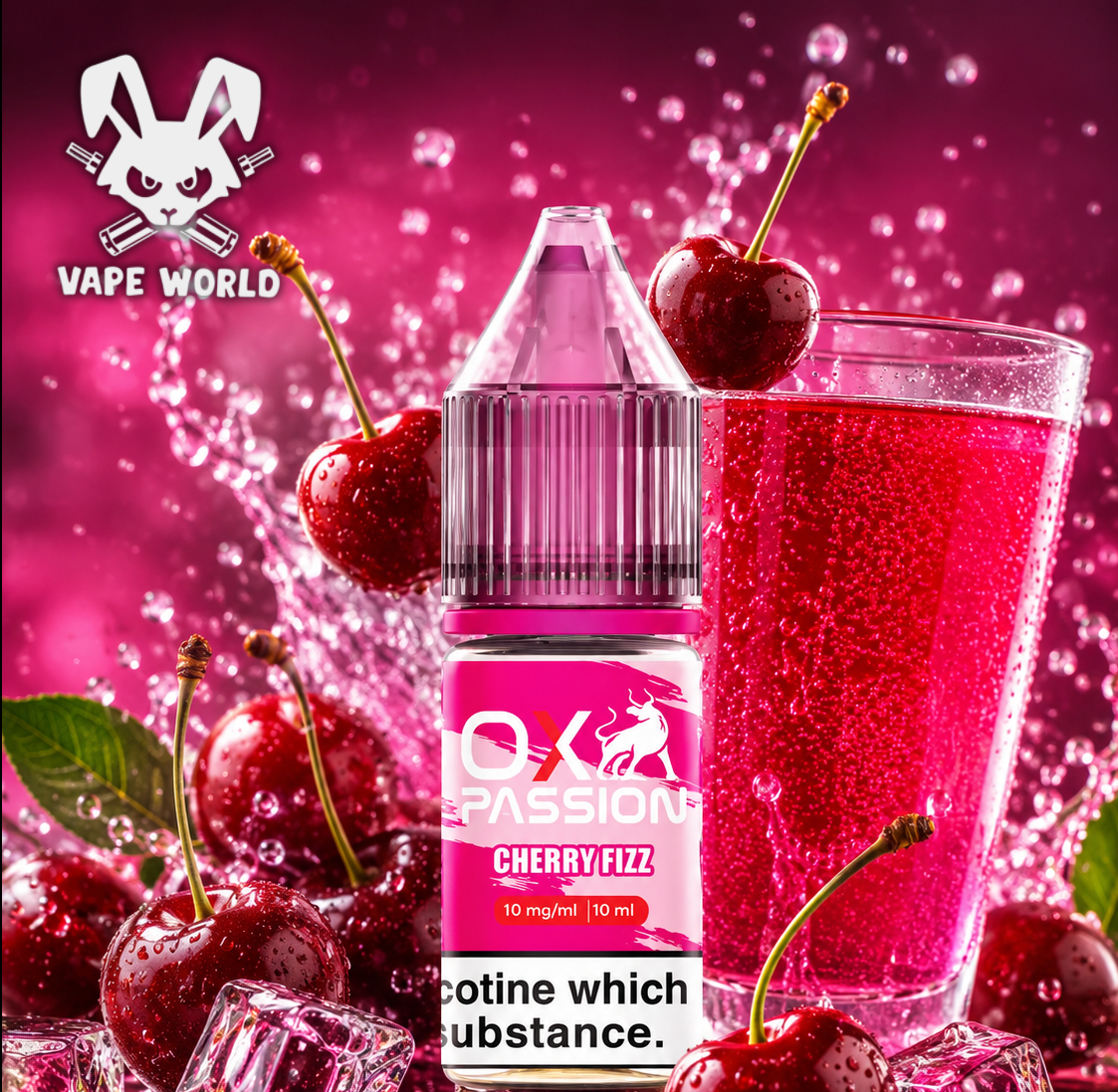 OX Passion Salts Cherry Fizz 10 ml 20 mg