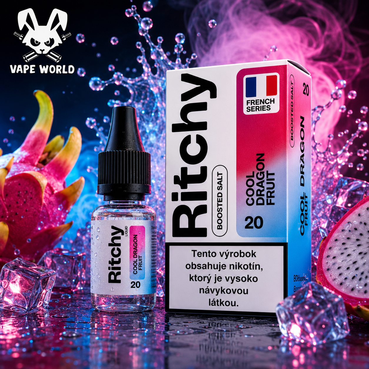 Ritchy Salt Cool Dragon Fruit 10ml - 10/20mg – Obrázok 2