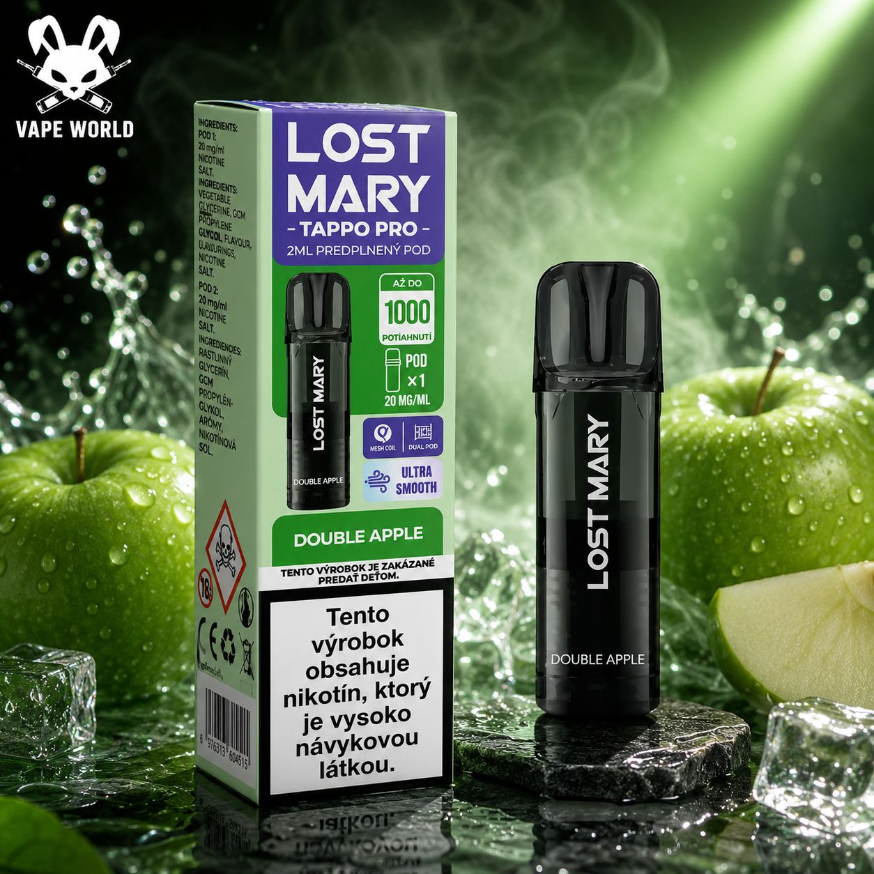 Lost Mary Tappo Pro cartridge Double Apple 1ks predplnená hlava