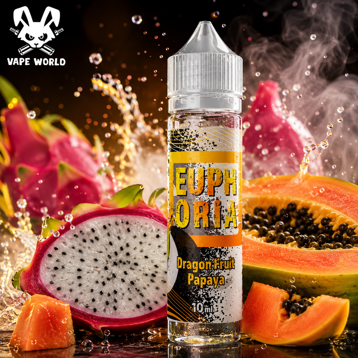 Euphoria - Dragon Fruit Papaya (Shake & Vape) 10 ml