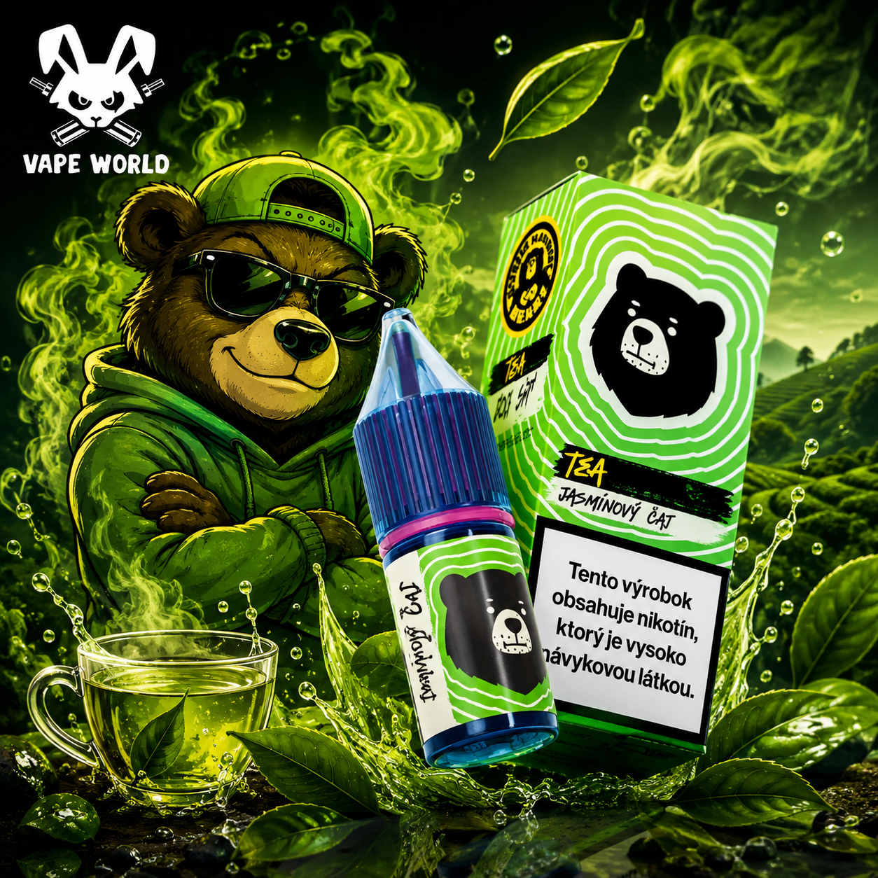 Go Bears Tea Salts Jazmínový Čaj 10ml , 20mg