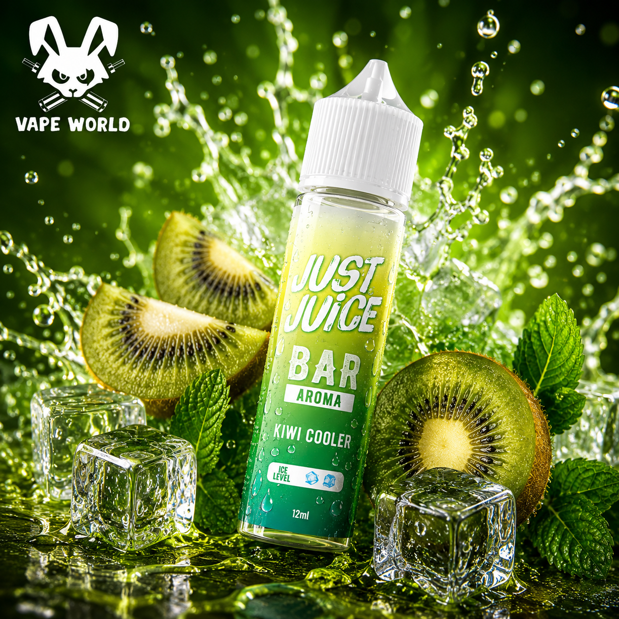 Just Juice Bar Range Shake & Vape Kiwi Cooler 10 ml