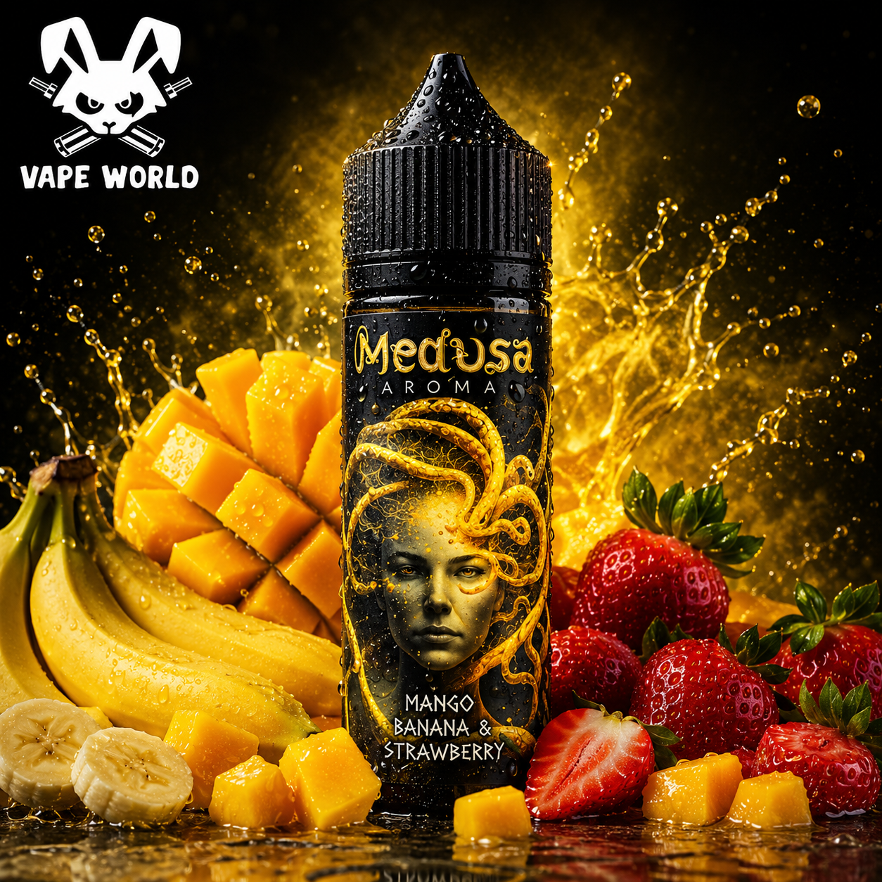 Medusa - Mango Banana Strawberry (Shake & Vape) 10 ml