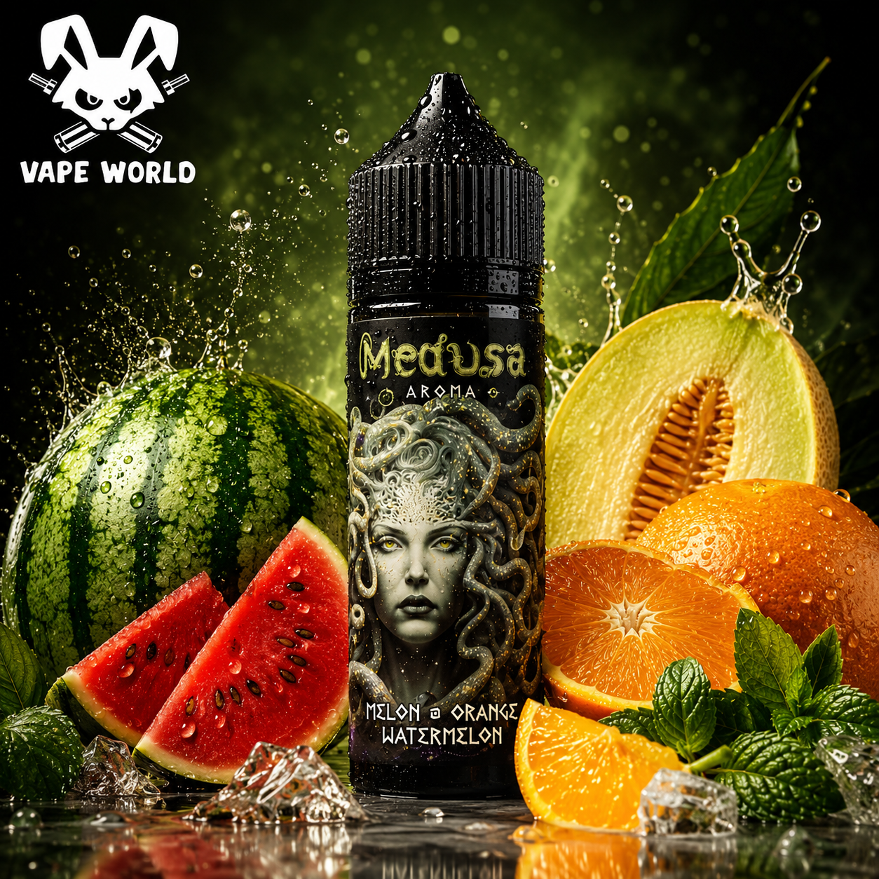 Medusa - Melon Orange Watermelon (Shake & Vape) 10 ml