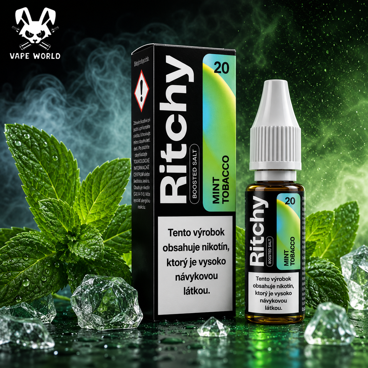 Ritchy Salt Mint Tobacco Mix 10ml - 10/20mg – Obrázok 2
