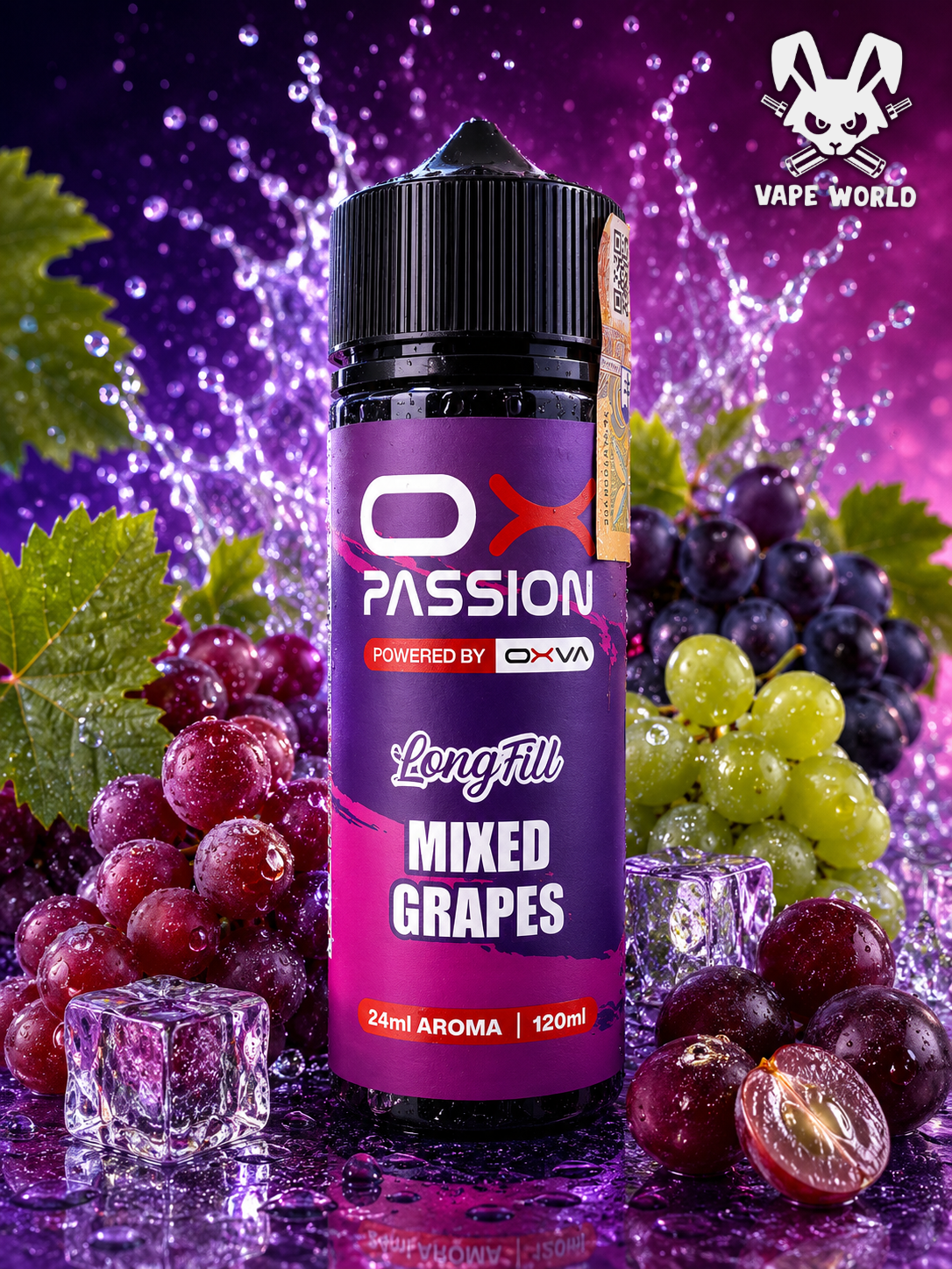 Ox Passion Mixed Grapes Longfill 24ml - Oxva