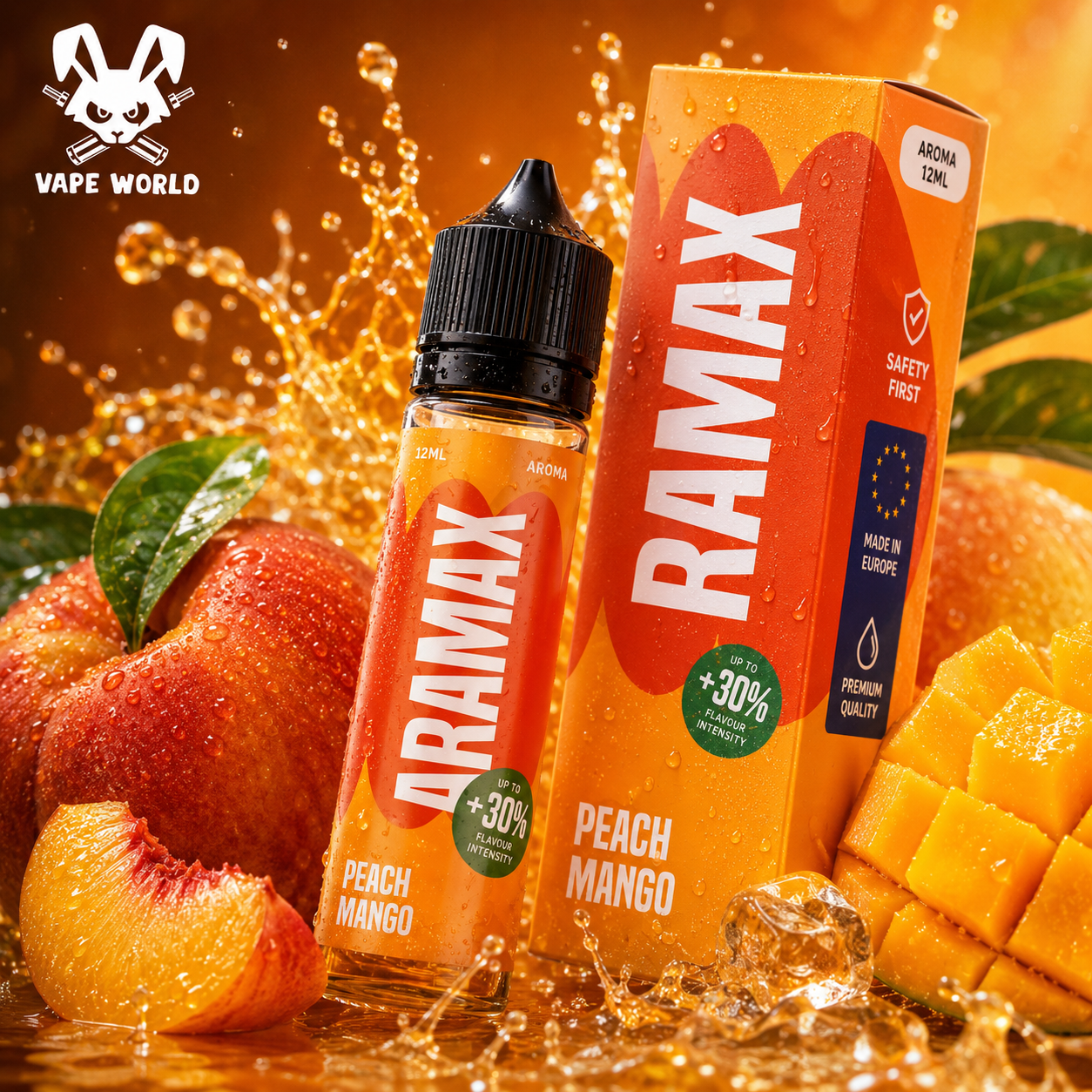 Peach Mango Longfill 10ml - Aramax