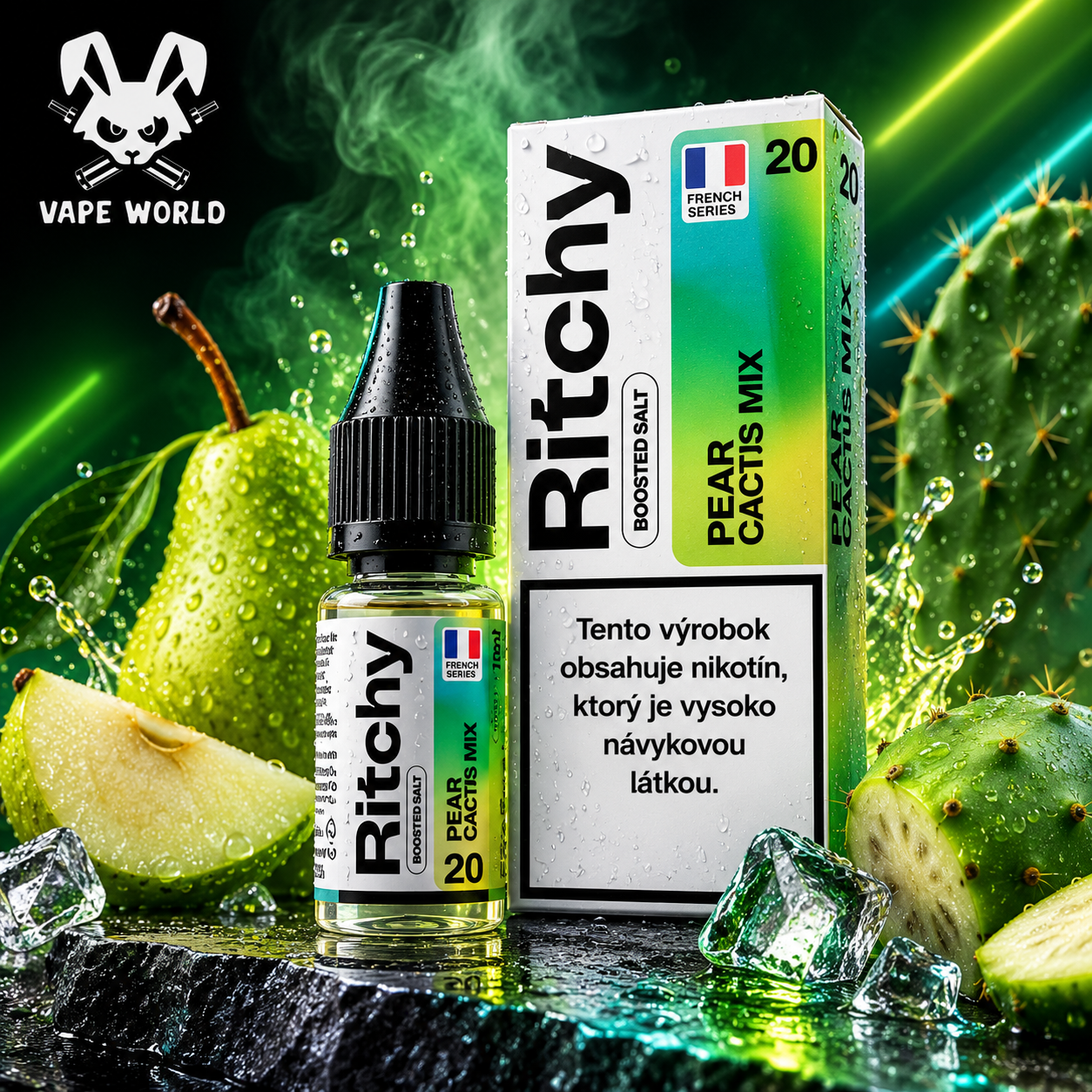 Ritchy Salt Pear Cactus Mix 10ml - 10/20mg – Obrázok 2
