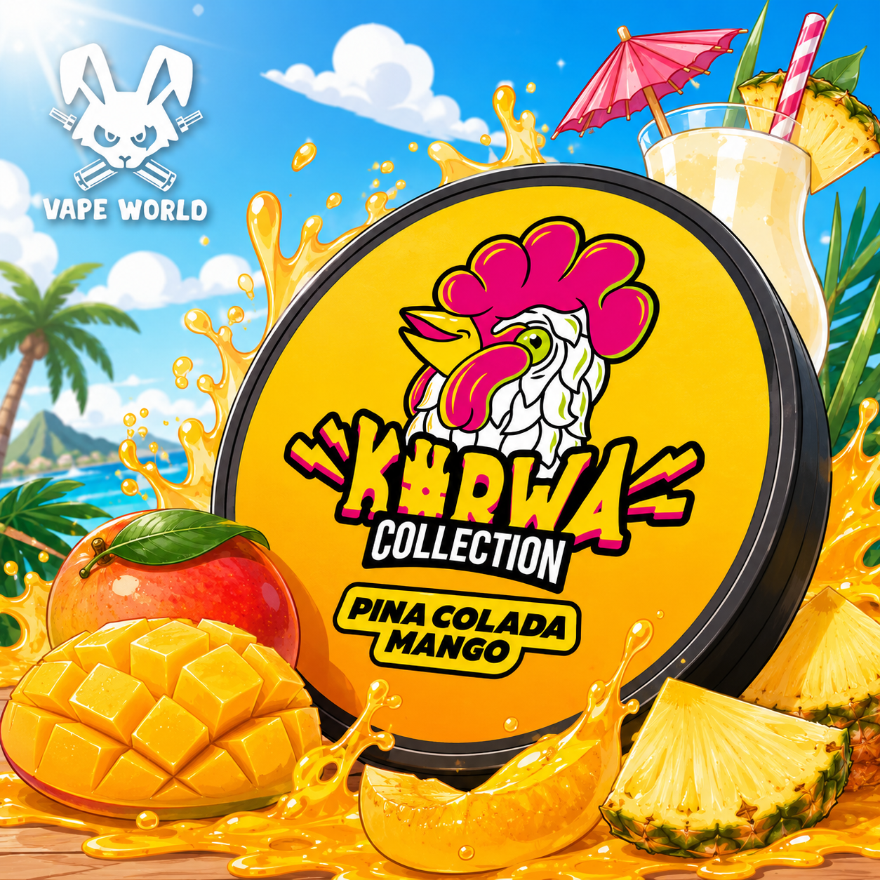 KURWA - PINA COLADA MANGO 16MG
