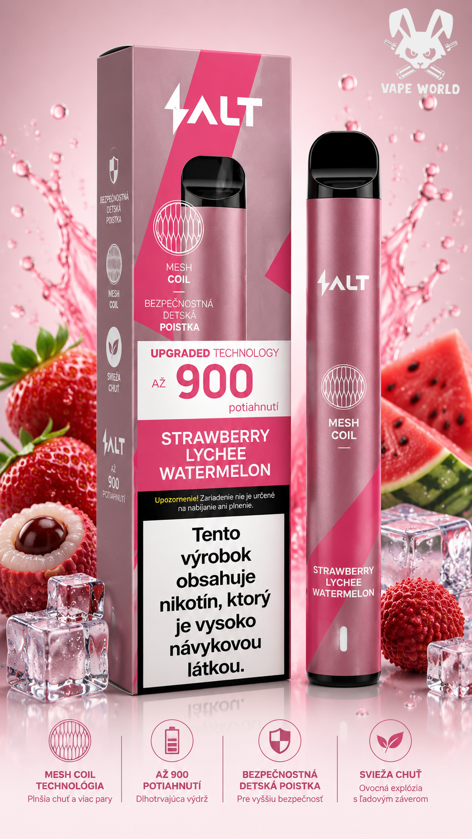 SALT switch - Strawberry Lychee Watermelon 20mg