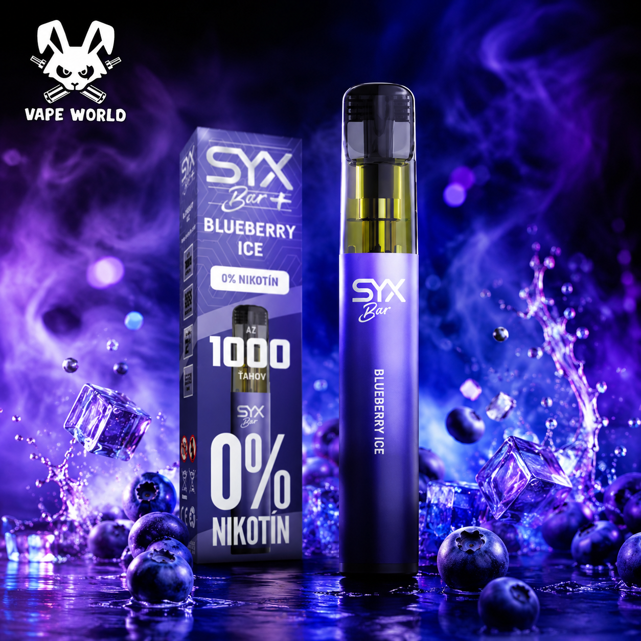 SYX BAR ZERO - Blueberry ice 0mg