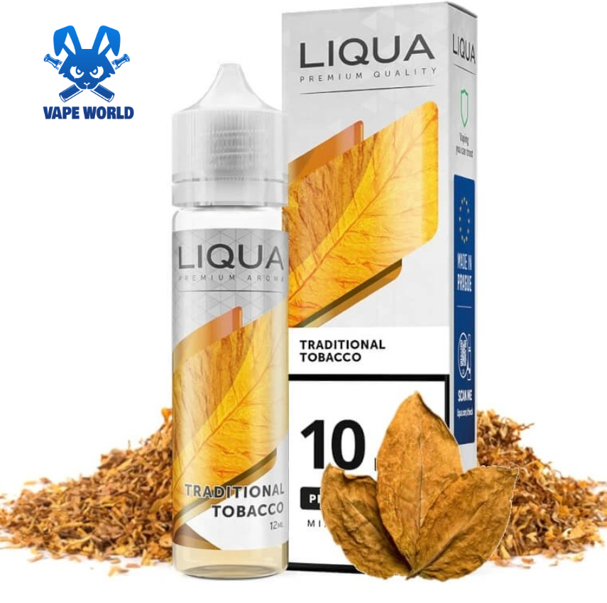 Traditional Tobacco Longfill 10ml - Liqua – Obrázok 2