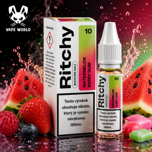 Ritchy Salt Watermelon Berry Gum (melónová žuvačka s lesnými plodmi) 10ml - 10mg/20mg
