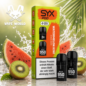 SYX PODY 2X - Watermelon Kiwi 20mg