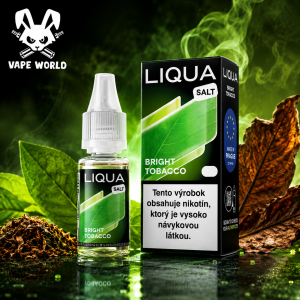LIQUA Salt Bright Tobacco 10ml , 10mg