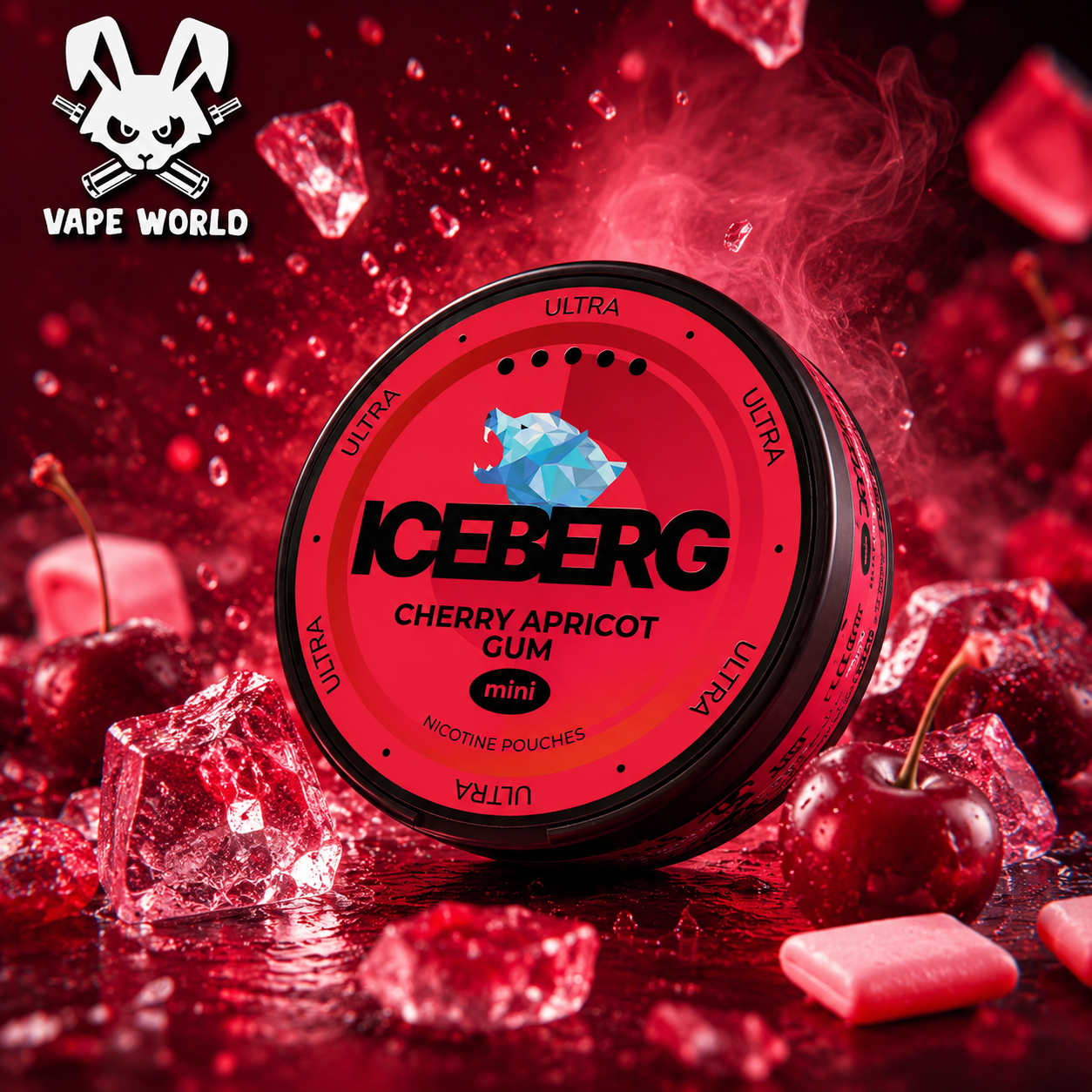 ICEBERG MINI - Cherry Apricot Gum