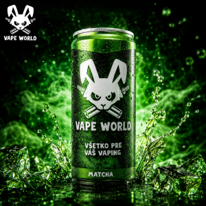 VAPE WORLD Matcha nápoj 250ml plech