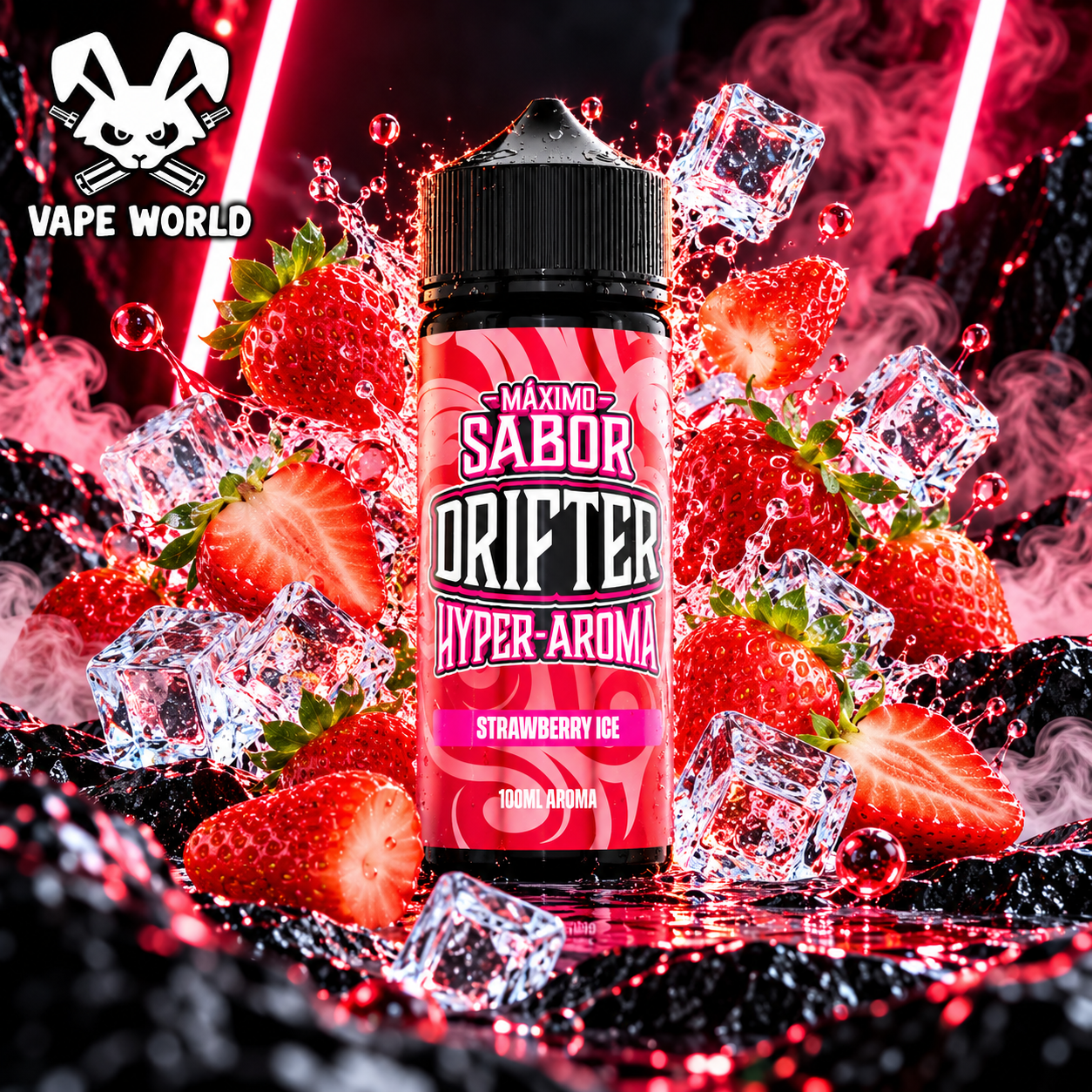 Longfill Strawberry Ice Longfill 10ml/120ml-Drifter Hyper